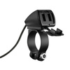 Lampa Trek, wodoodporna podwójna ładowarka USB, 3 rodzaje mocowania - 5400 mA - 30W - 12/24V