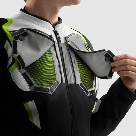 Kurtka Rebelhorn Borg II Black/Grey/Fluo Yellow