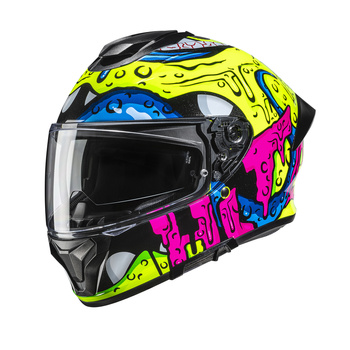 Kask motocyklowy HJC C71 Squeeze Yellow/Pink