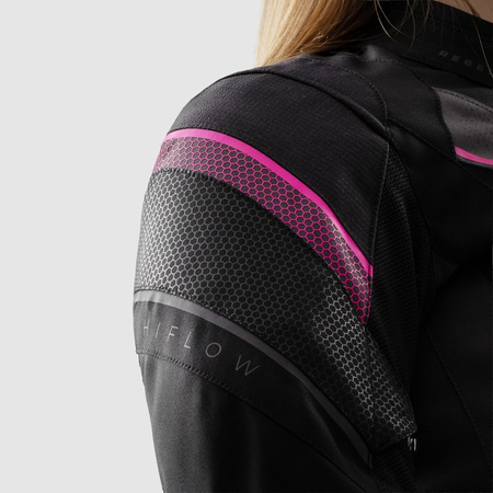 Kurtka Tekstylna Rebelhorn Hiflow V Lady Black/Fluo Pink