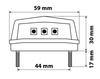 LAMPA 3 punktowe oświetlenie tablicy rejestracyjnej LED SMD