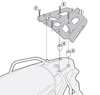 Stelaż GIVI kufra centralnego ALU BMW F650GS/ F700GS / F800GS