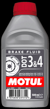 MOTUL płyn hamulcowy DOT3 & DOT4 0,5L (syntetyczny)