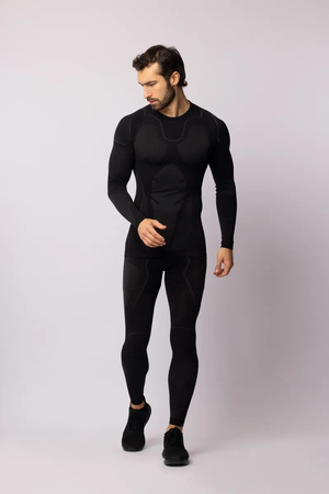 Koszulka termoaktywna Spaio Adrenaline z długim rękawem Black/Grey