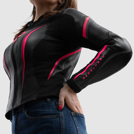 Kurtka skórzana Rebelhorn Diva ST Black Pink