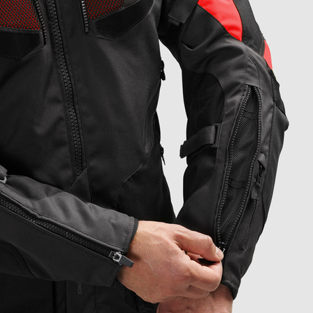Kurtka Rebelhorn Hiker IV Black/Dark Grey/Red