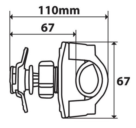LAMPA Opti Line uchwyt mocowany do kierownicy