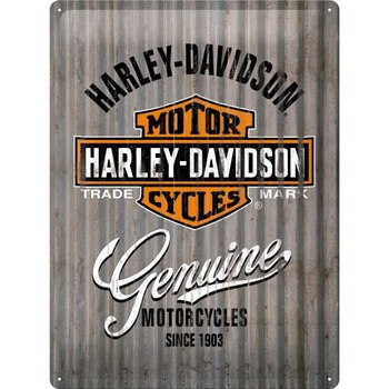 Plakat metalowy 30x40 Harley-Davidson Genuine Wall
