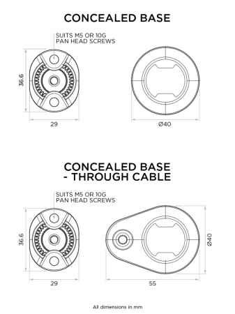 Quad Lock® 360 – Mała podstawa