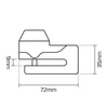 Blokada tarczy hamulcowej OXFORD Mini Titan 5,5mm