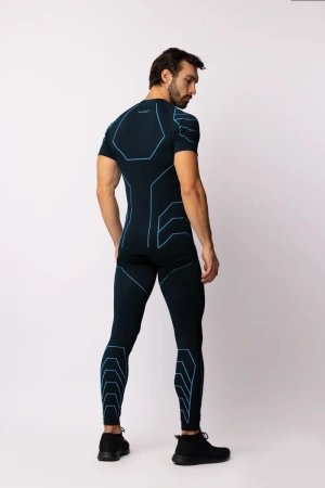 Koszulka termoaktywna Spaio Rapid z krótkim rękawem Black/Blue