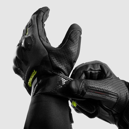 Rękawice Rebelhorn Defender Black Grey Fluo Yellow