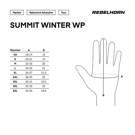Rękawice Rebelhorn Summit Winter WP