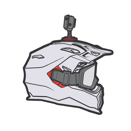Kask NEXX X.WED 2 Wild Country Grey/Red Matt