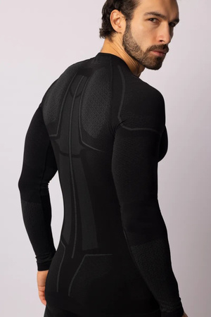 Koszulka termoaktywna Spaio Adrenaline z długim rękawem Black/Grey
