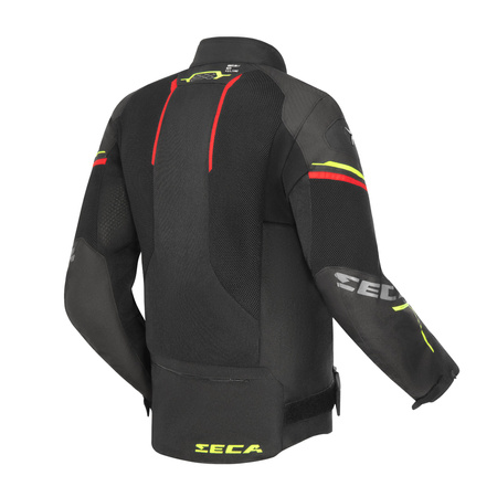 Kurtka motocyklowa Seca Airflow 3 Black/Red/Fluo Yellow