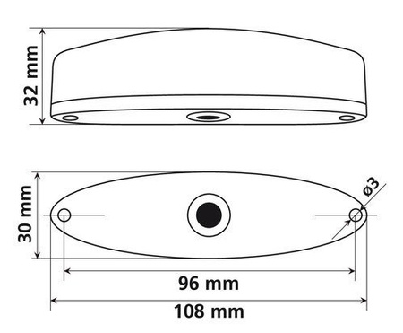 LAMPA Porster tylna lampa led 12V