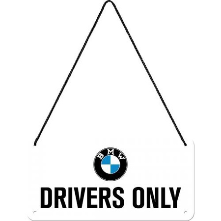 Tabliczka, zawieszka metalowa BMW Drivers Only