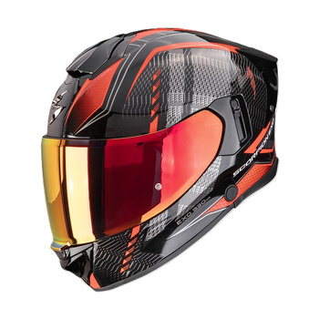 Kask Scorpion Exo-530 Air Theras Metallic Black/Red
