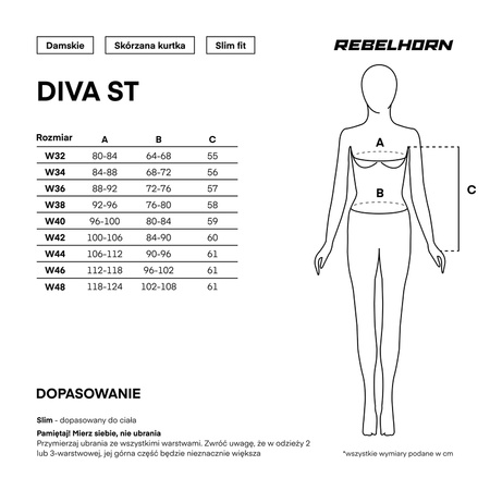 Skórzana kurtka motocyklowa Rebelhorn Diva ST Black