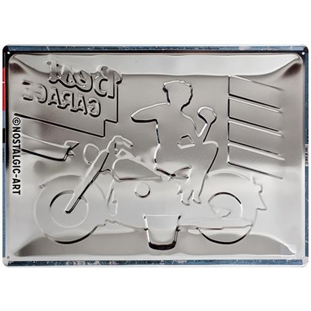 Plakat metalowy 30x40 Best Garage for Motorcycles