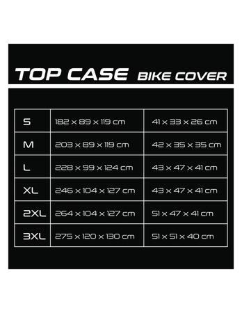 Pokrowiec motocyklowy Seca Top Case rozm. M