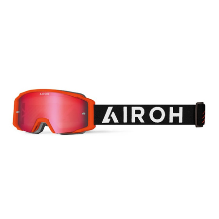 Gogle Airoh Blast XR1 Orange Matt Szyba Red Mirrored
