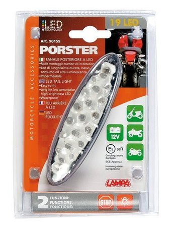 LAMPA Porster tylna lampa led 12V