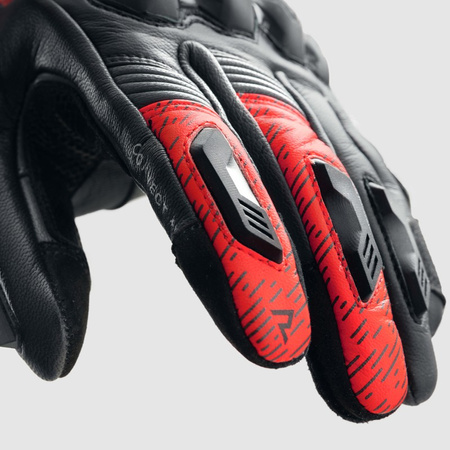 Rękawice Rebelhorn Viper Black/Grey/Fluo Red