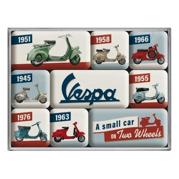 Zestaw magnesów Vespa model chart
