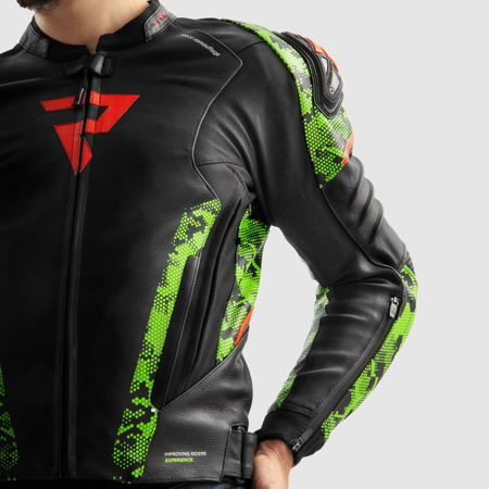 Kurtka Rebelhorn Veloce Camo Black/Green/Fluo Red