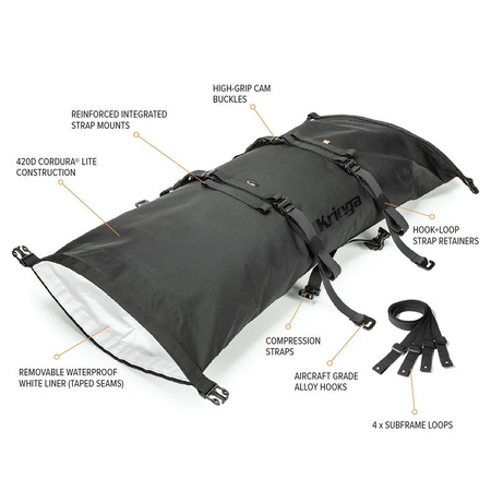 Torba Kriega Rollpack 40L Multicam Black