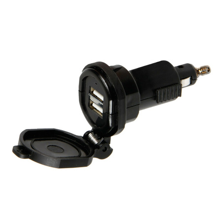 LAMPA Din-Tech 2 ładowarka 2 porty USB szybkie ładowanie - 2700 mA - 12/32