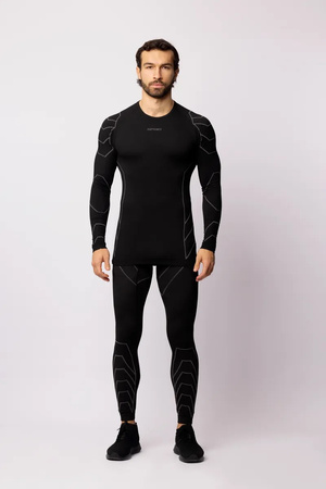 Koszulka termoaktywna Spaio Rapid z długim rękawem Black/Grey