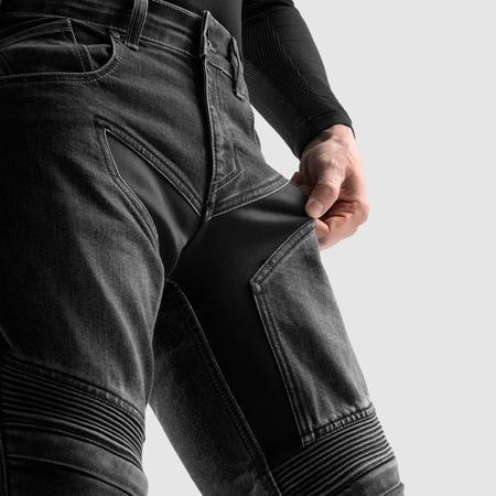 Jeansy motocyklowe Rebelhorn Eagle 4 Regular Fit Black