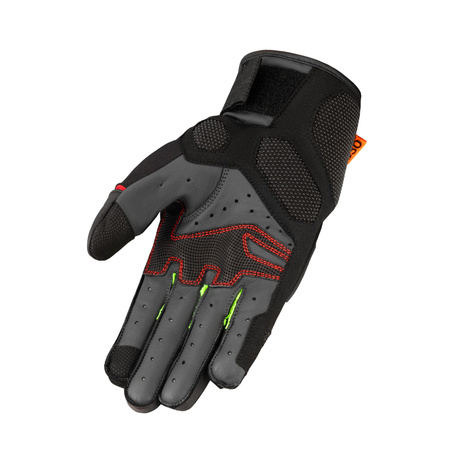 Rękawice motocyklowe Seca Gravel Black/Red/Fluo Yellow