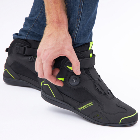 Buty motocyklowe Rebelhorn Spark II Black/Fluo Yellow
