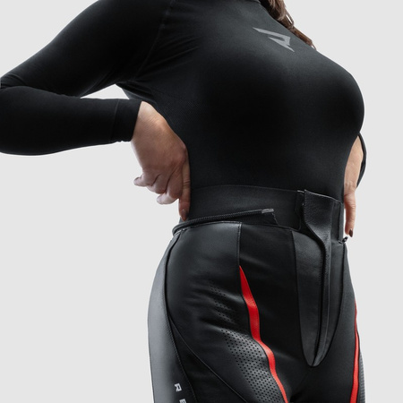 Spodnie skórzane Rebelhorn Diva Black Red