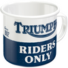 Emaliowany kubek Triumph Riders Only