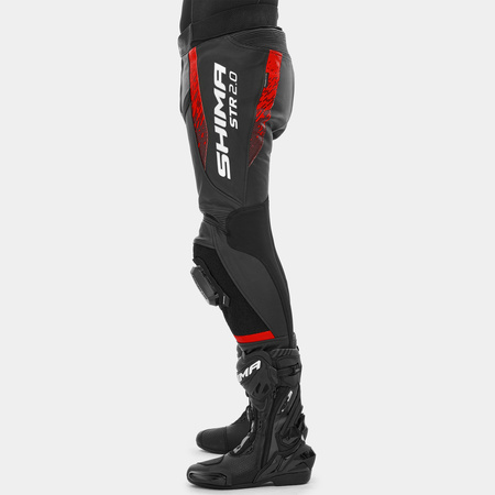 Spodnie motocyklowe Shima STR 2.0 czerwony