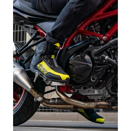 Buty motocyklowe Shima Edge WP czarny/fluo