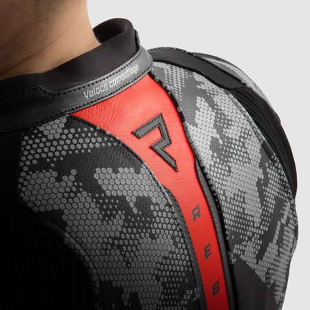 Kurtka Rebelhorn Veloce Camo Black/Grey/Fluo Red