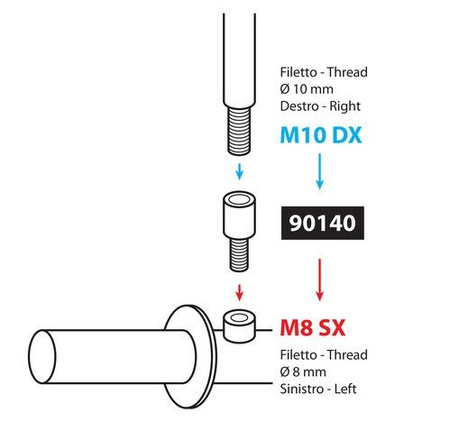 LAMPA adapter lusterka M10 DX-M8 SX