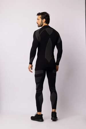 Koszulka termoaktywna Spaio Thermo Evo z długim rękawem Black/Grey