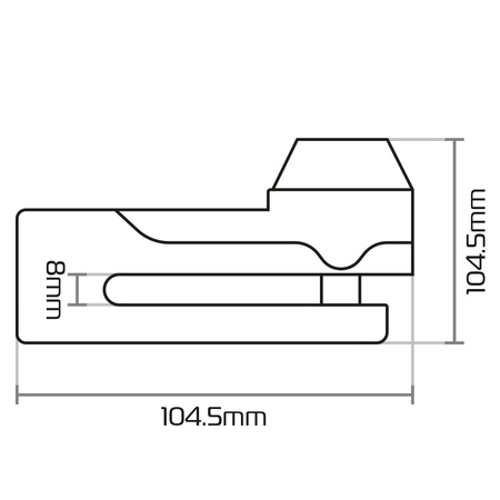 Blokada tarczy hamulcowej Oxford Titan 10mm LK486