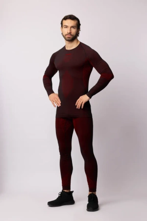 Koszulka termoaktywna z długim rękawem Spaio Breeze Black/Red