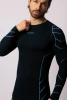 Koszulka termoaktywna Spaio Rapid z długim rękawem Black/Blue
