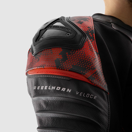 Kurtka Rebelhorn Veloce Camo Black/Fluo Red