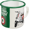Emaliowany kubek Vespa Italian