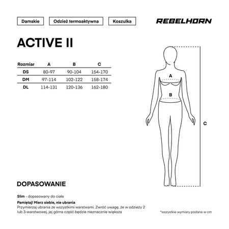 Bluza termoaktywna Rebelhorn Active II Lady
